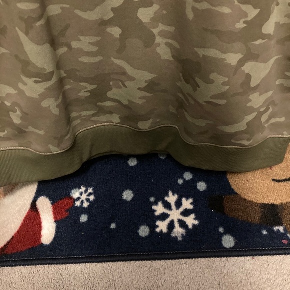 Reebok Mens XL Olive Green Camo Long Sleeve Pullover Crew Neck Sweatshirt NWOT - Picture 8 of 12